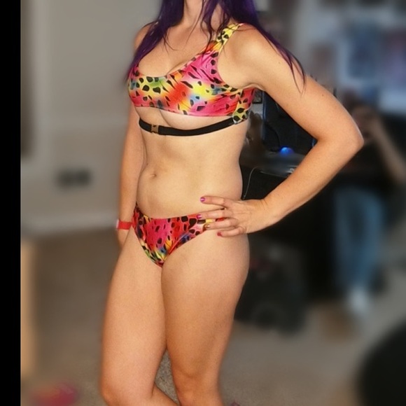Rainbow leopard bikini - Picture 2 of 4